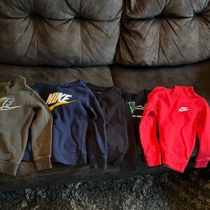 Nike Sweatshirt Set in Olive, Navy, Black, and Red